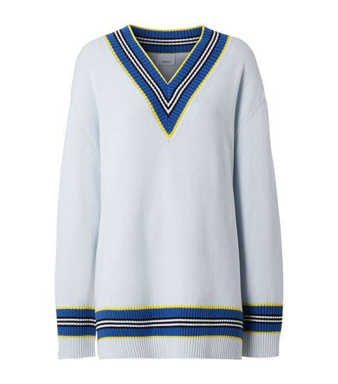 burberry cricket sweater|Womens Burberry blue Cotton Cricket Sweater .